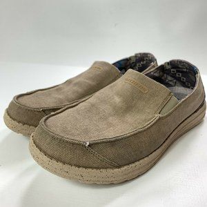 Skechers Shoes | Skechers Men's Streetwear Relaxed Fit Melson Ralo Tan Slip on Shoes Size 8.5 M | Color: Tan | Size: 8.5 | Jalysons_Shop's Closet